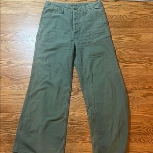 MOTHER Women’s Forest Green Khakis